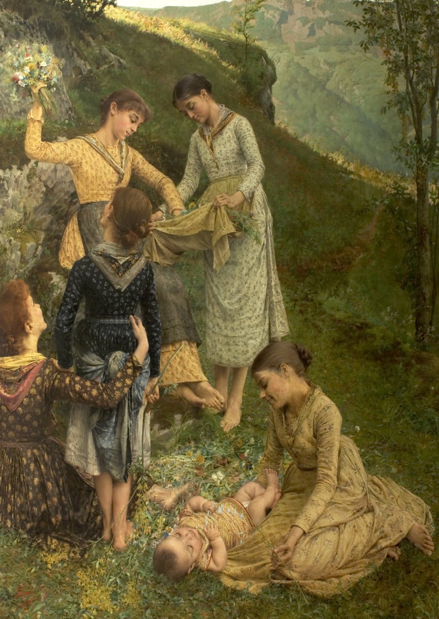 卡普里的花，c.1887 作者 菲拉德佛·西米（Filadelfo Simi）