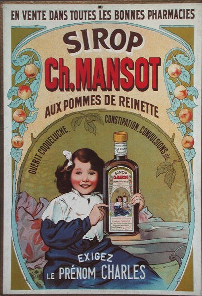 Sirop Ch. Mansot "的广告海报（彩色平印）。 作者 Firmin Bouisset