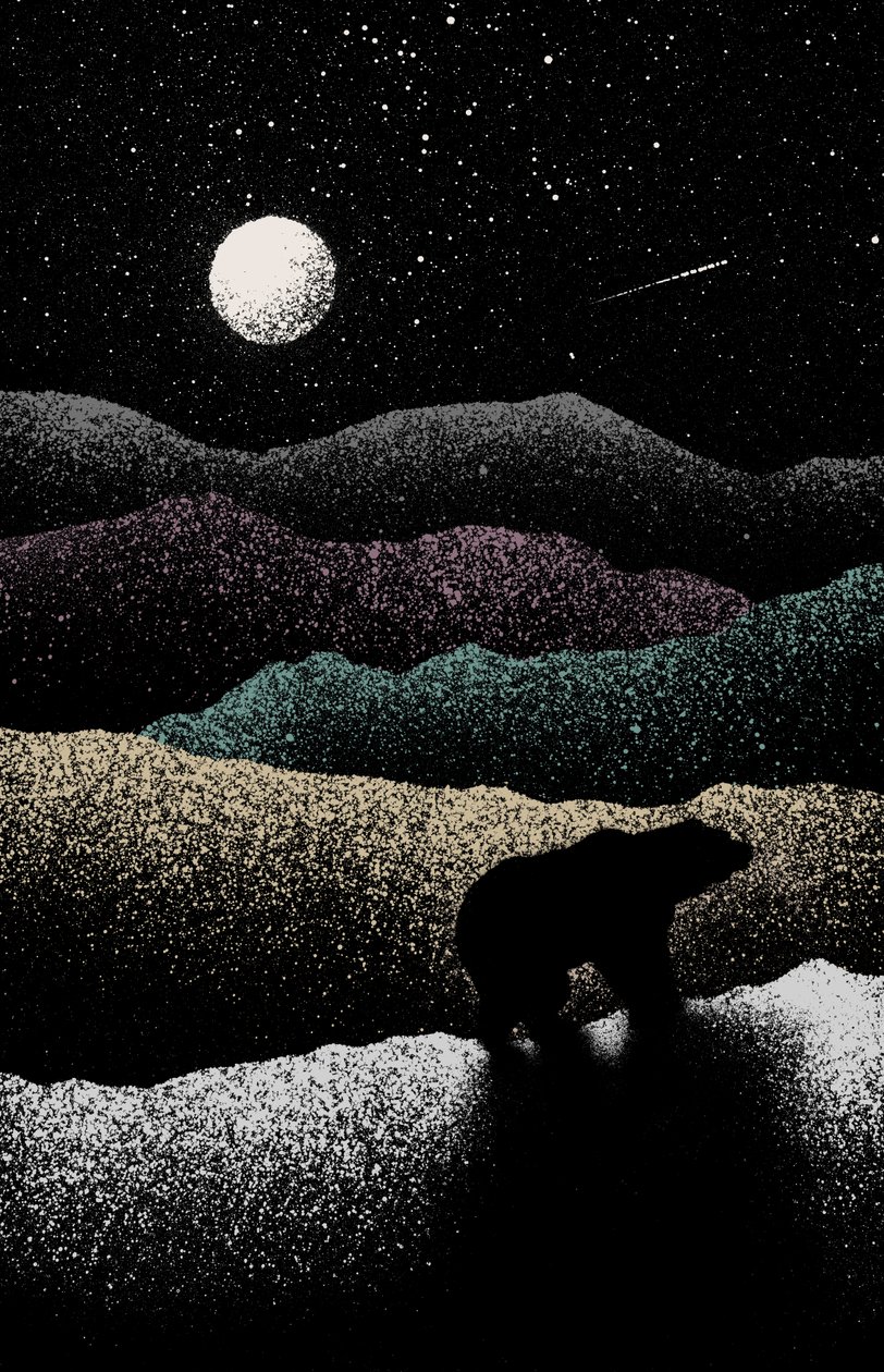流浪的熊，2019（数字） 作者 弗洛伦德·博达特