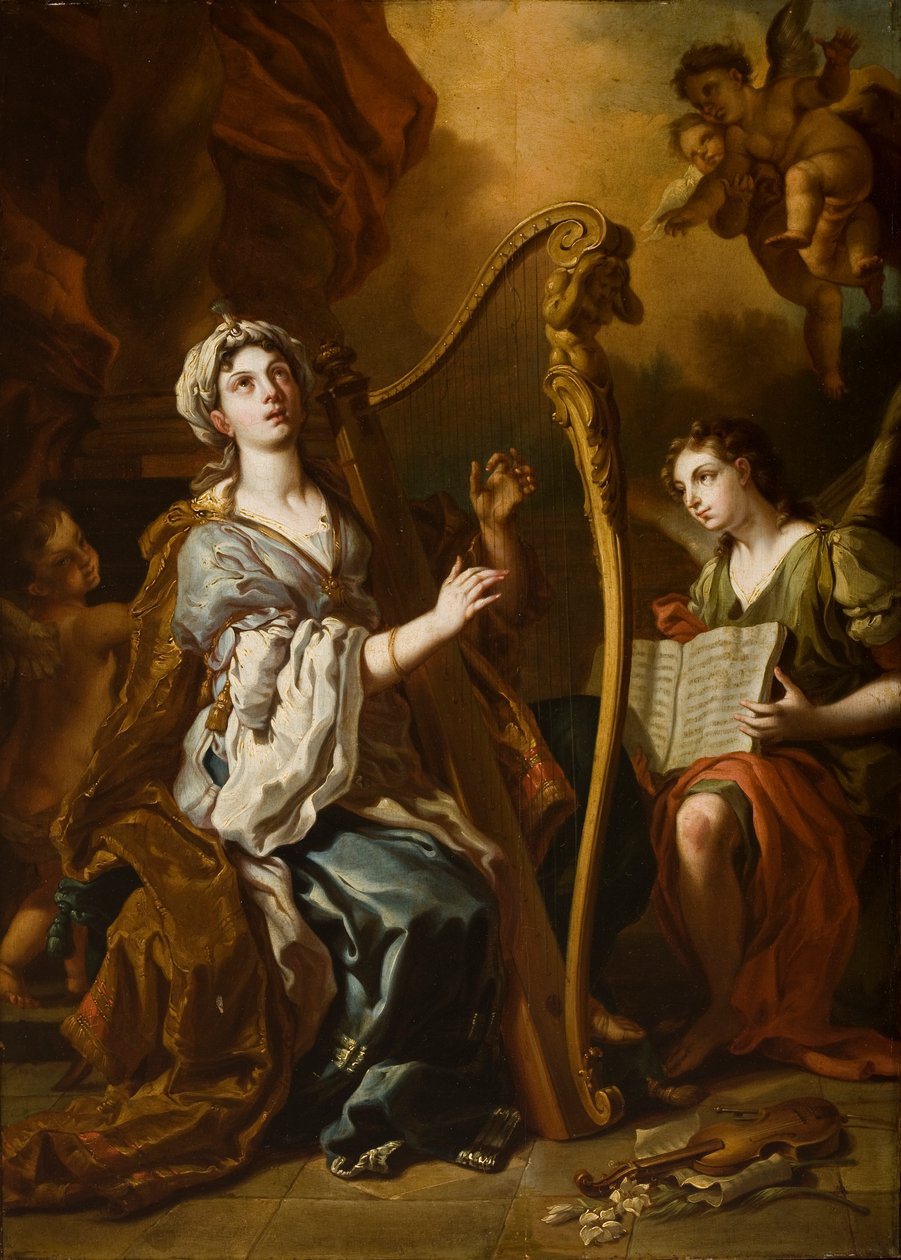 圣塞西莉亚 作者 弗朗切斯科·索利米娜（Francesco Solimena）