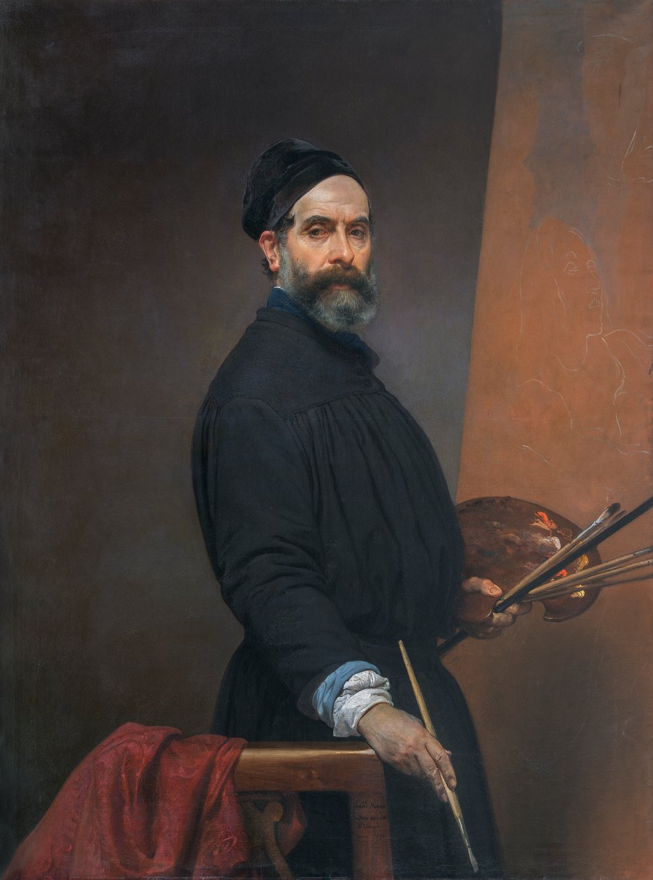 五十七岁的自画像 作者 弗朗切斯科·海耶兹（Francesco Hayez）