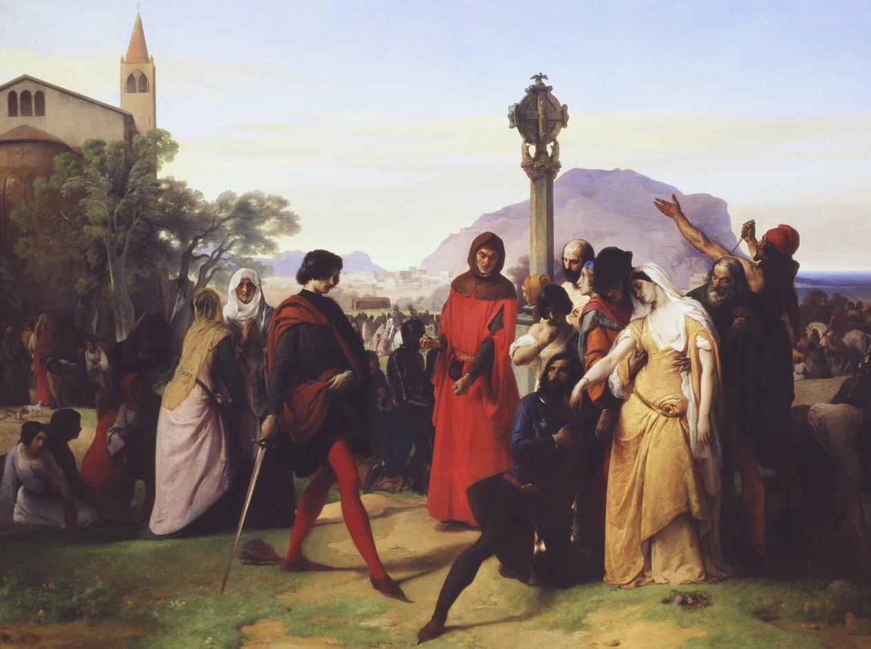 西西里的晚祷者，1846年 作者 弗朗切斯科·海耶兹（Francesco Hayez）