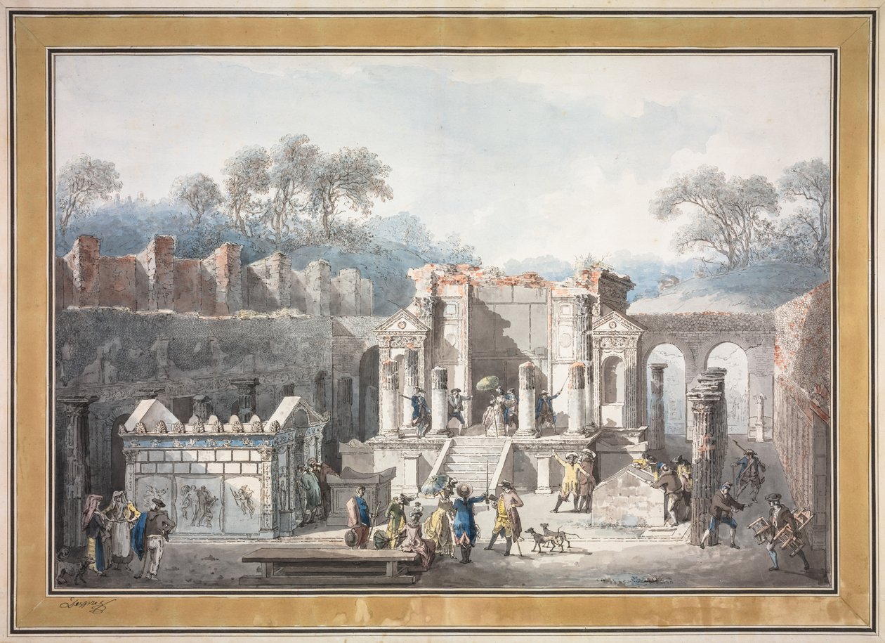 庞贝伊希斯神庙 作者 弗朗切斯科·皮拉内西（Francesco Piranesi）