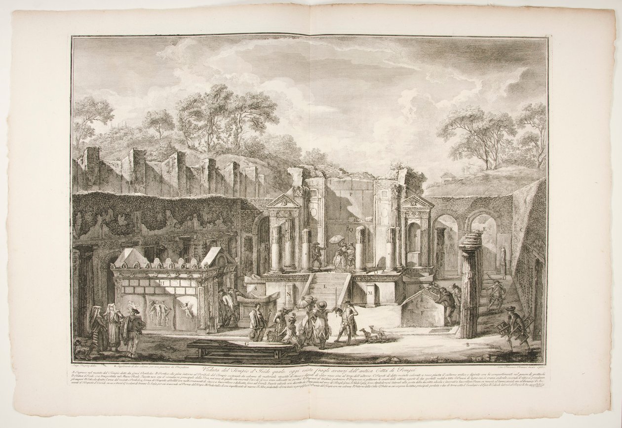 圣殿景观 d 作者 弗朗切斯科·皮拉内西（Francesco Piranesi）
