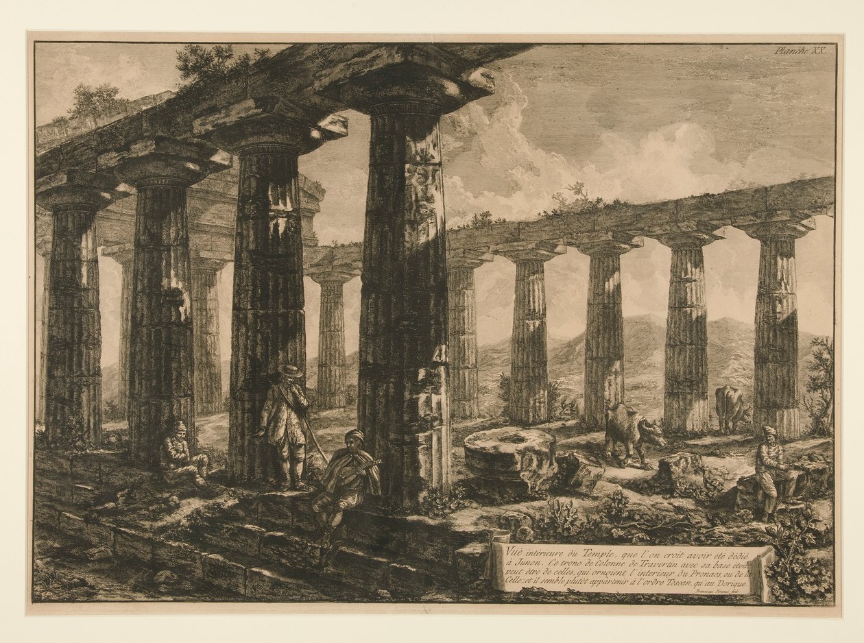 圣殿内景 作者 弗朗切斯科·皮拉内西（Francesco Piranesi）