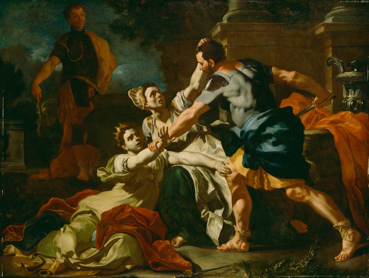 Messalina之死，c.1704-12 作者 弗朗切斯科·索利米娜（Francesco Solimena）