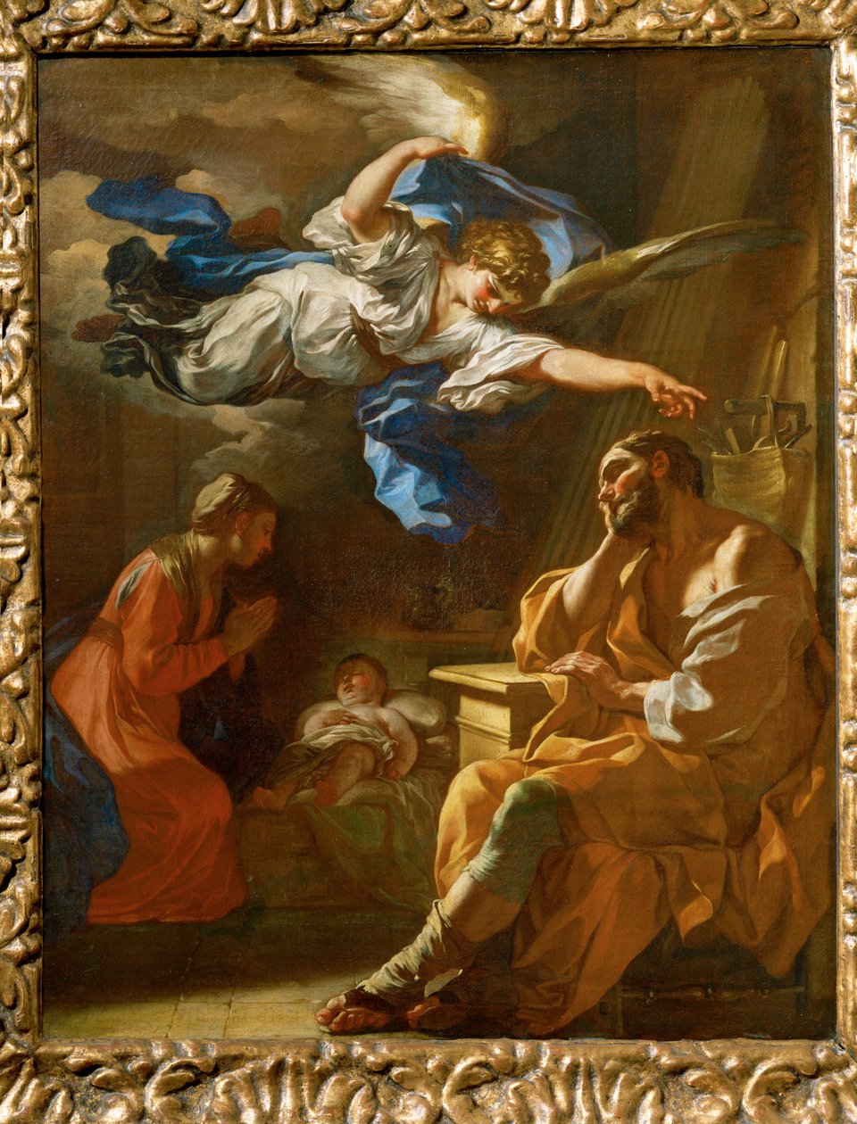 约瑟夫的梦 作者 弗朗切斯科·索利米娜（Francesco Solimena）