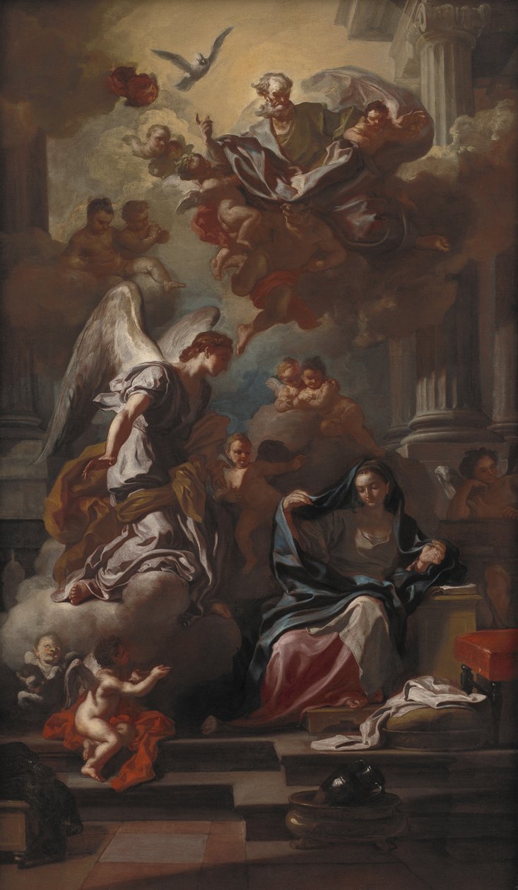报喜 作者 弗朗切斯科·索利米娜（Francesco Solimena）
