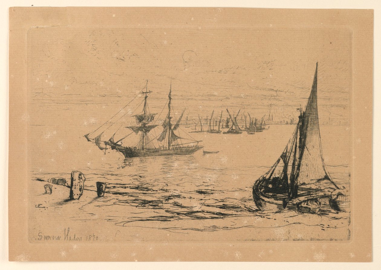 起锚的旅舰 作者 弗朗西斯·西摩·哈登（Francis Seymour Haden）