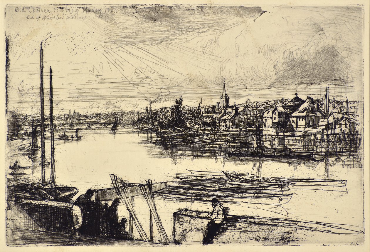 巴特西河段 作者 弗朗西斯·西摩·哈登（Francis Seymour Haden）
