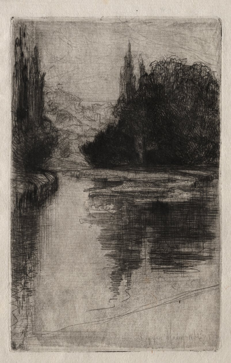 晚上 作者 弗朗西斯·西摩·哈登（Francis Seymour Haden）