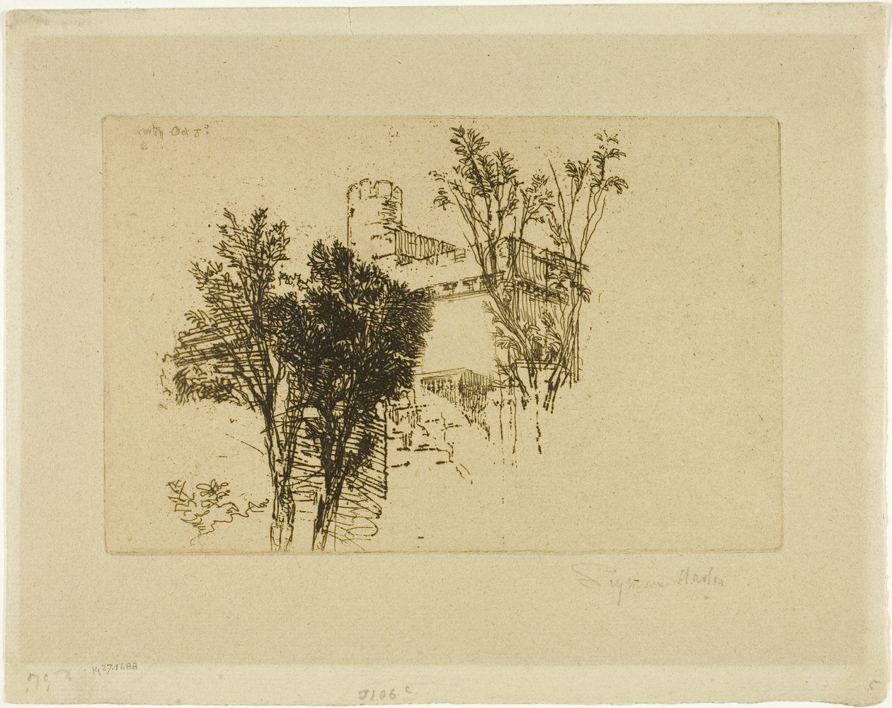 炮塔 作者 弗朗西斯·西摩·哈登（Francis Seymour Haden）
