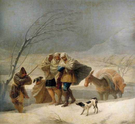 降雪 作者 弗朗西斯科·德·戈雅