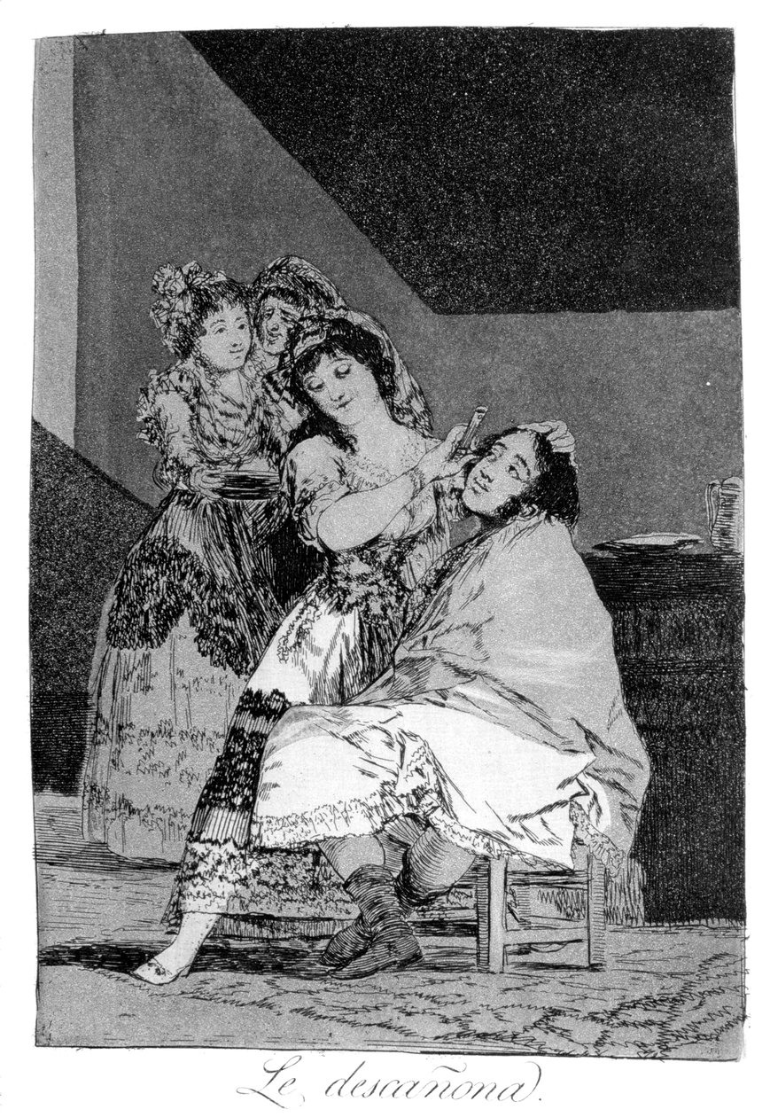 她让他成羊，1799年 作者 弗朗西斯科·德·戈雅