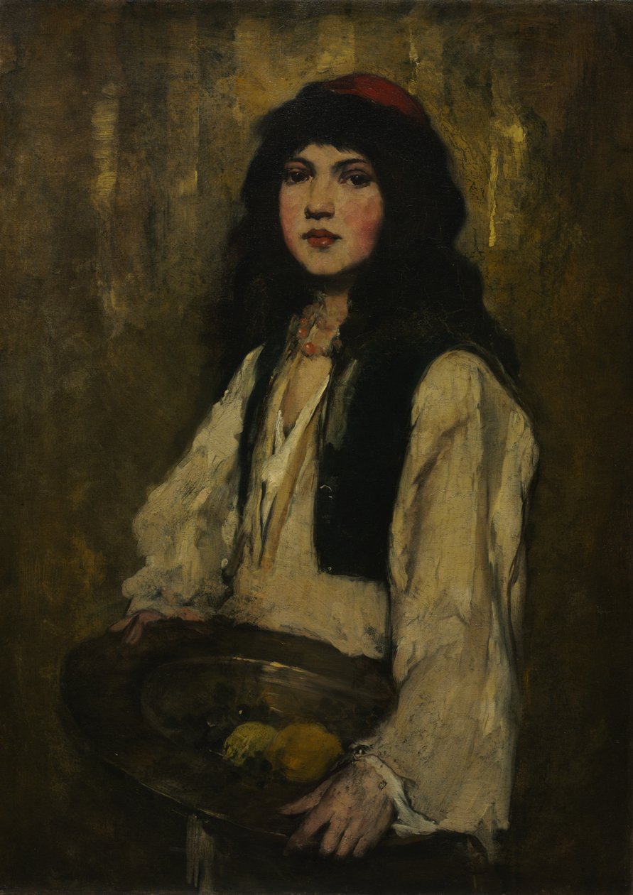威尼斯女孩，c。 1880年。 作者 弗兰克·杜文内克