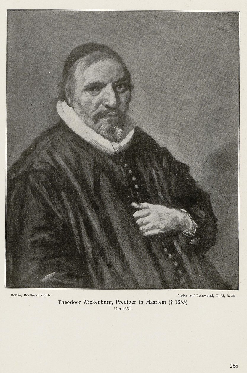 西奥多鲁斯-维肯伯格肖像 作者 弗兰斯·哈尔斯（Frans Hals）