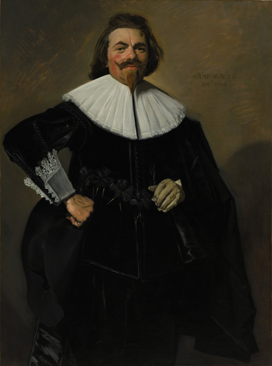 铁勒曼-鲁斯特曼肖像 作者 弗兰斯·哈尔斯（Frans Hals）