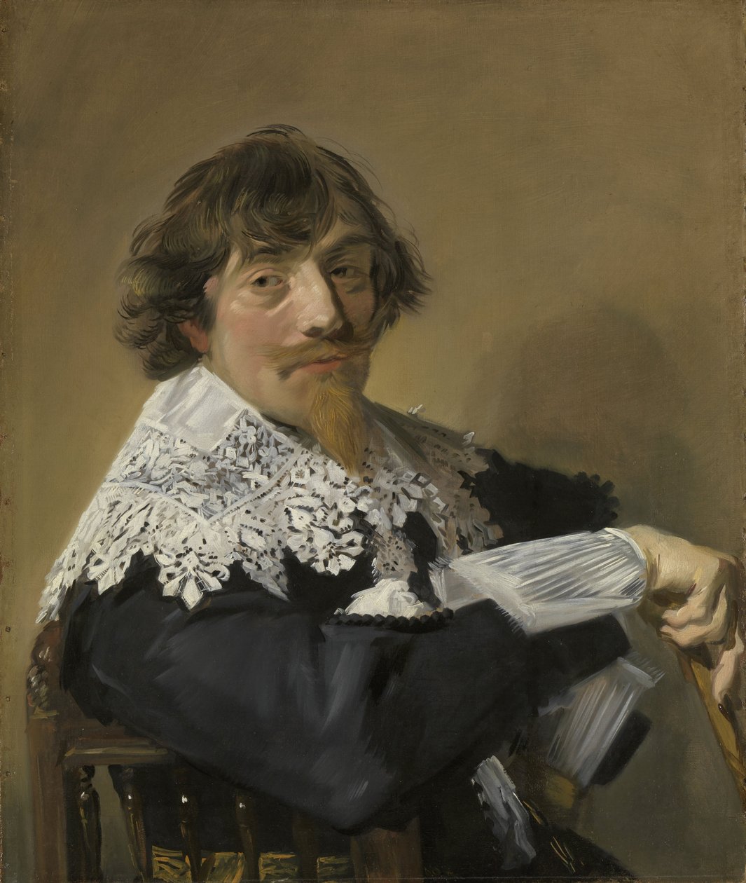 一个男人的肖像，c.1635 作者 弗兰斯·哈尔斯（Frans Hals）
