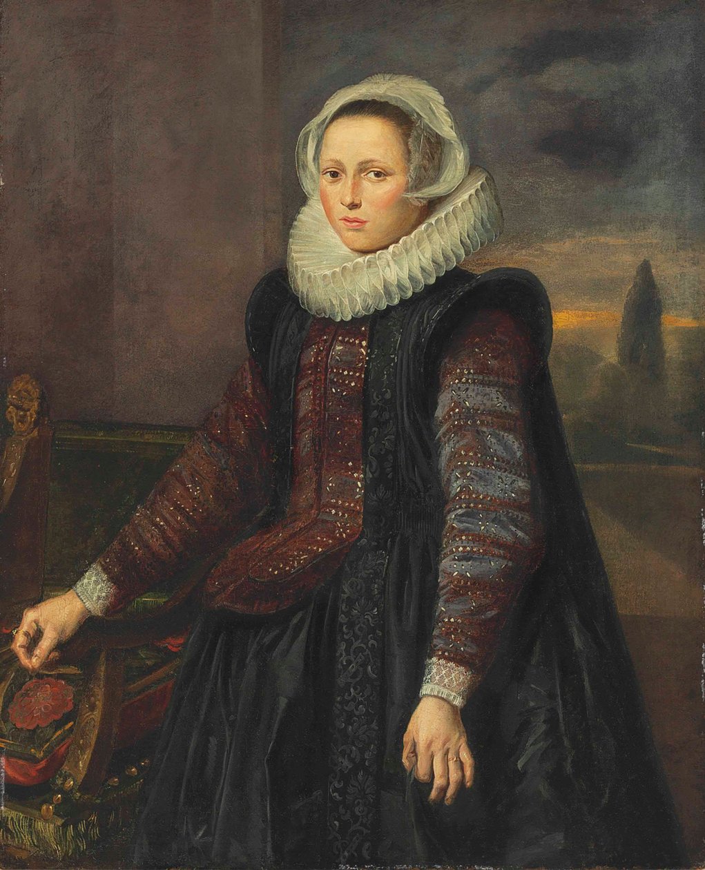 一位年轻女性的肖像 作者 弗兰斯·哈尔斯（Frans Hals）