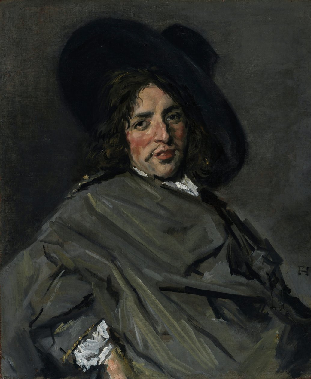 一个未知的人的画象，1660-63 作者 弗兰斯·哈尔斯（Frans Hals）