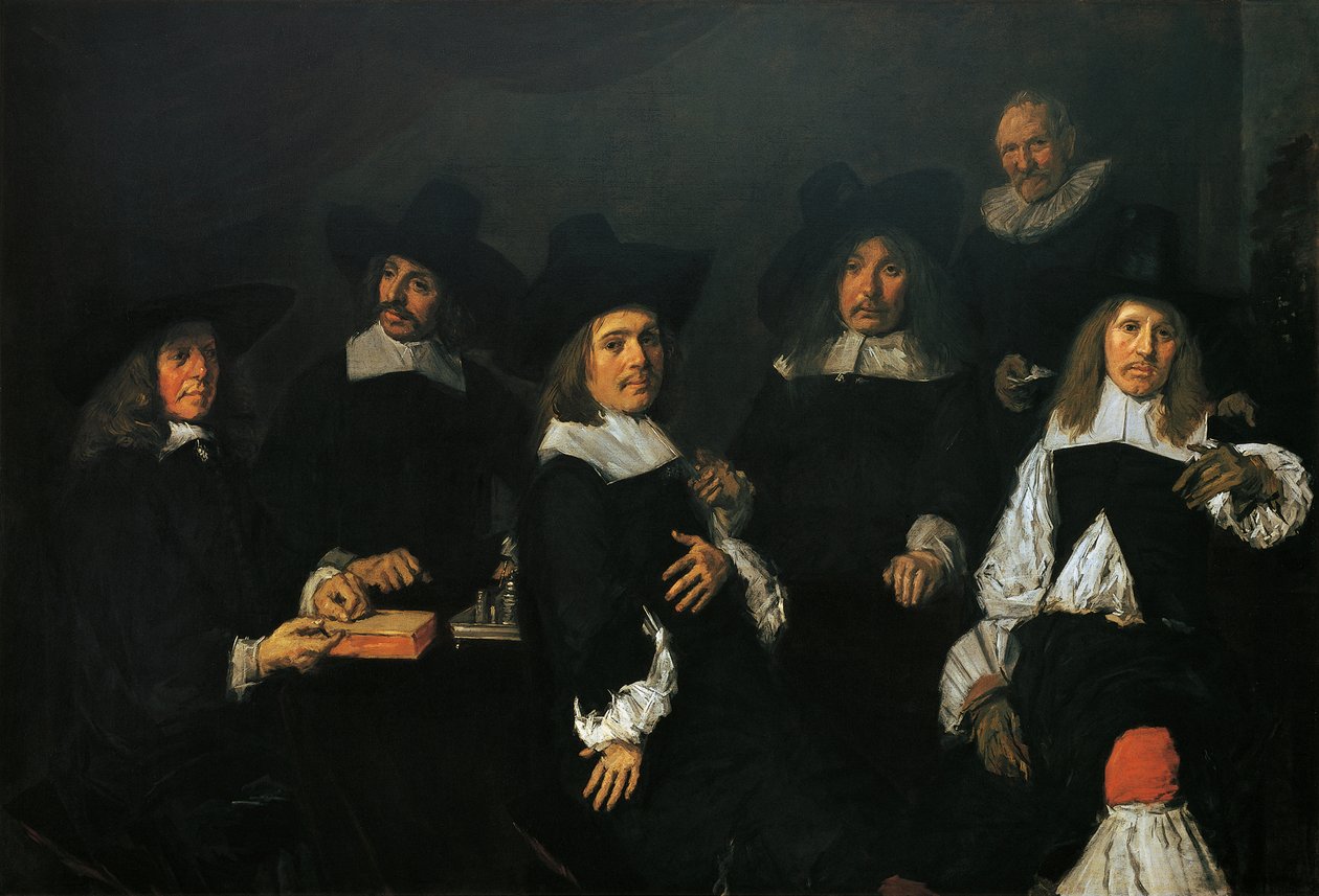 哈林区老人救济院的理事们 作者 弗兰斯·哈尔斯（Frans Hals）