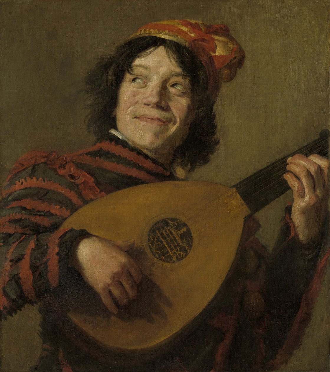 琵琶演奏者，c.1623-24 作者 弗兰斯·哈尔斯（Frans Hals）