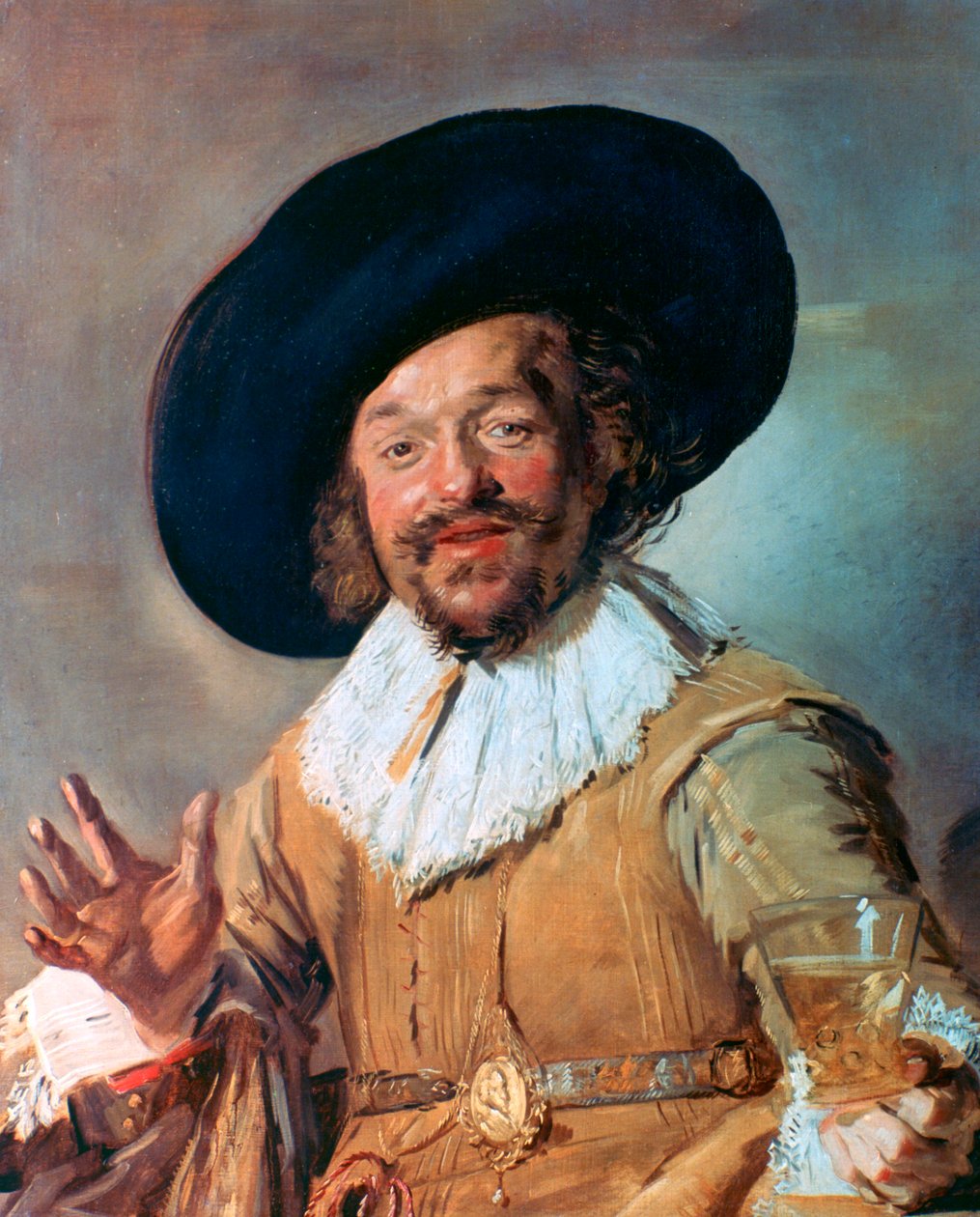 欢快的饮酒者，1628年至1630年 作者 弗兰斯·哈尔斯（Frans Hals）