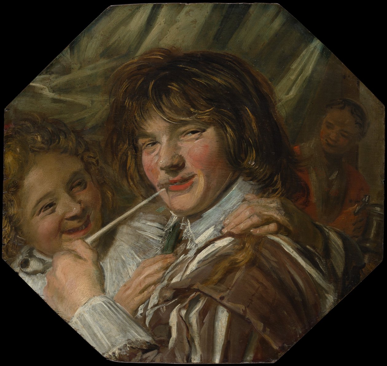 吸烟者》，约1623-25。 作者 弗兰斯·哈尔斯（Frans Hals）