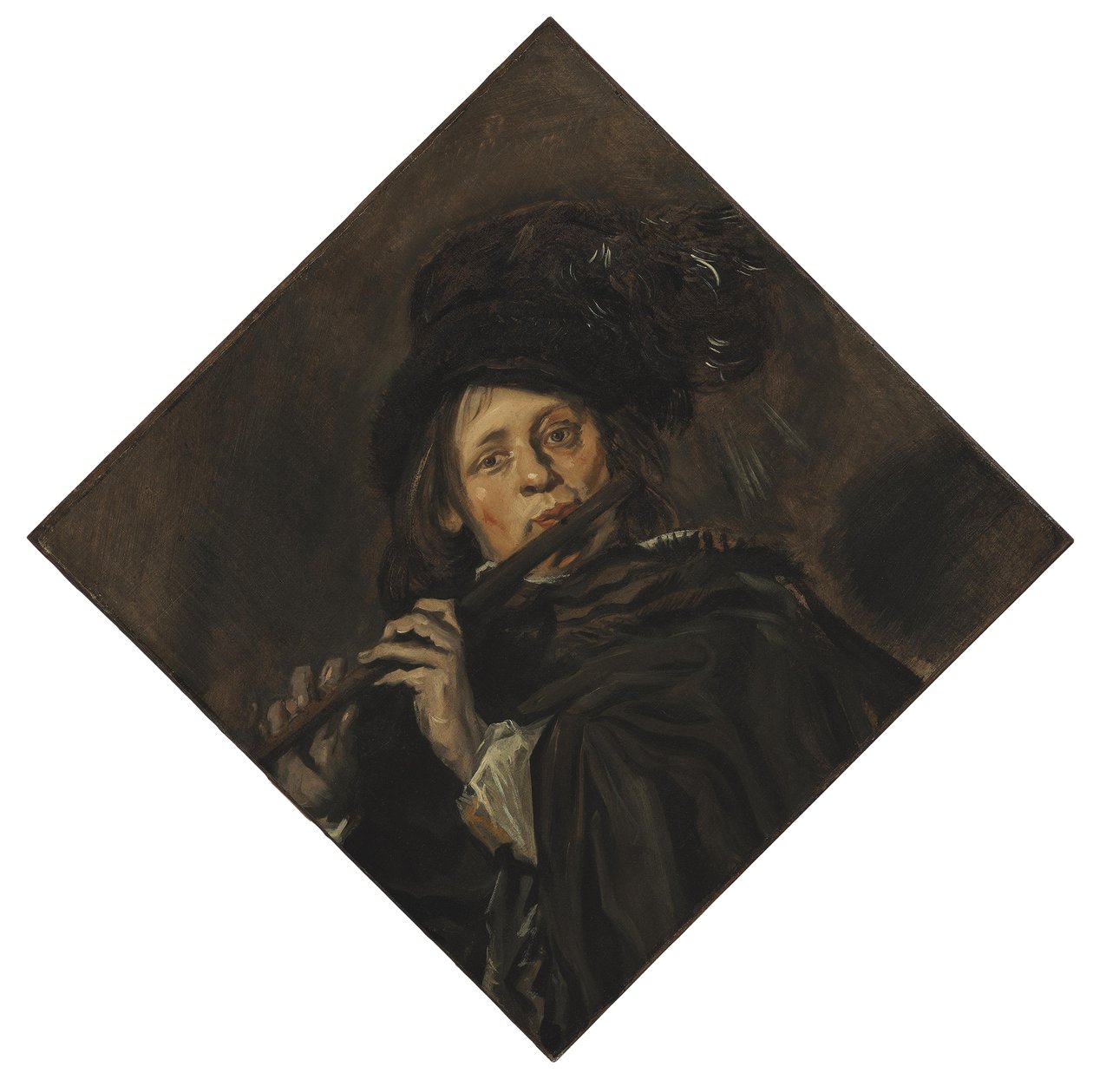 吹笛子的年轻人 作者 弗兰斯·哈尔斯（Frans Hals）