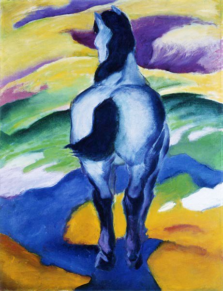 蓝马 作者 弗朗兹·马克（Franz Marc）