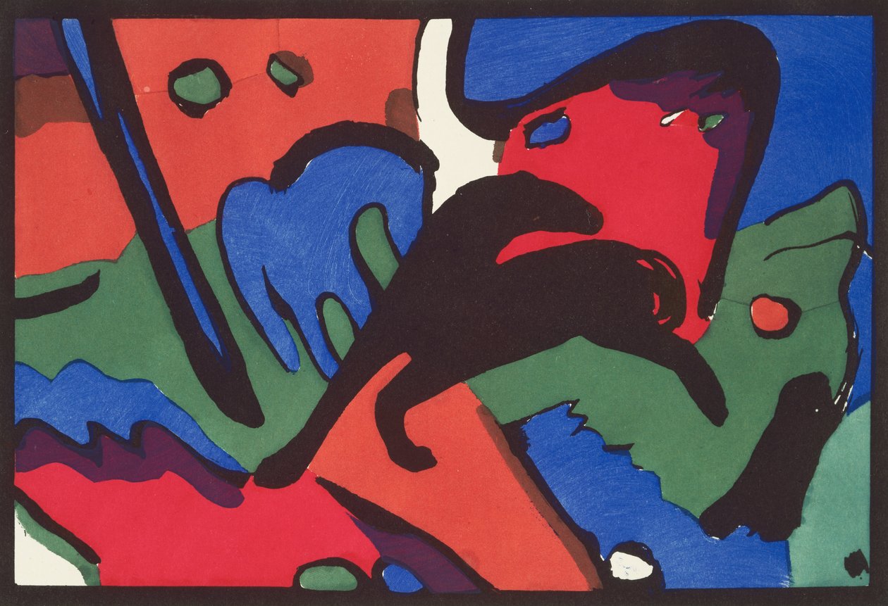 蓝骑士 作者 弗朗兹·马克（Franz Marc）