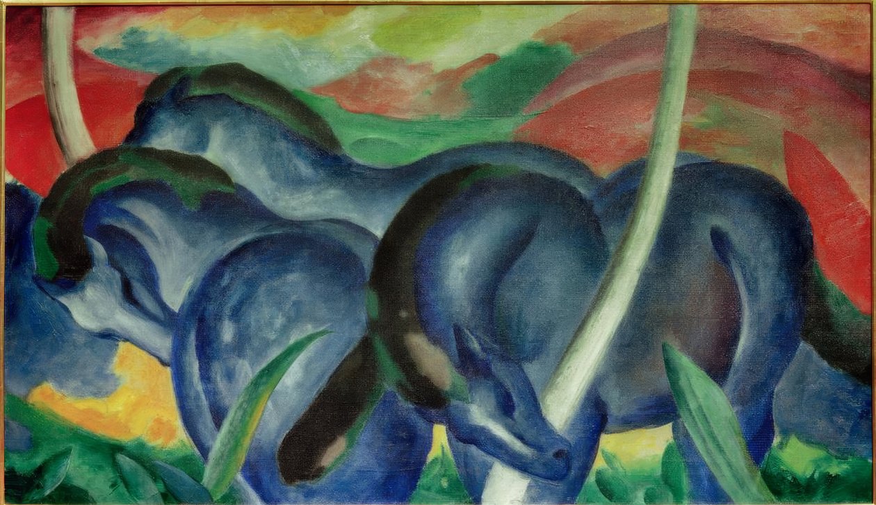 大蓝马 作者 弗朗兹·马克（Franz Marc）