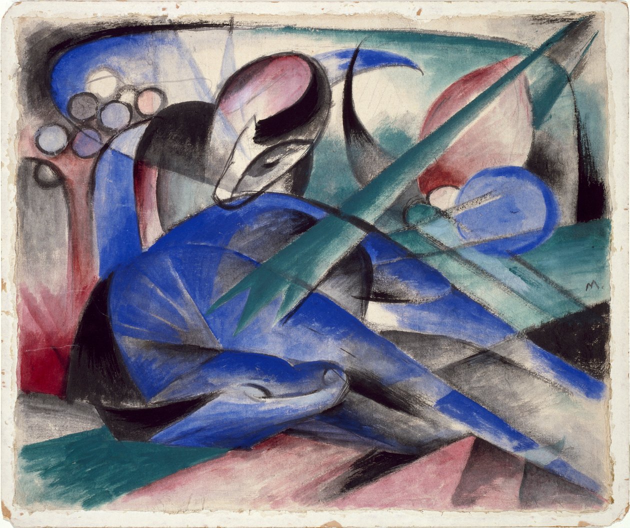 做梦的马 作者 弗朗兹·马克（Franz Marc）