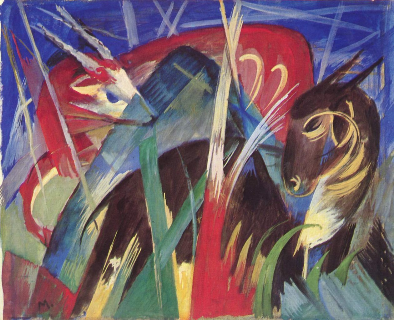 费伯尔Tiere 作者 弗朗兹·马克（Franz Marc）