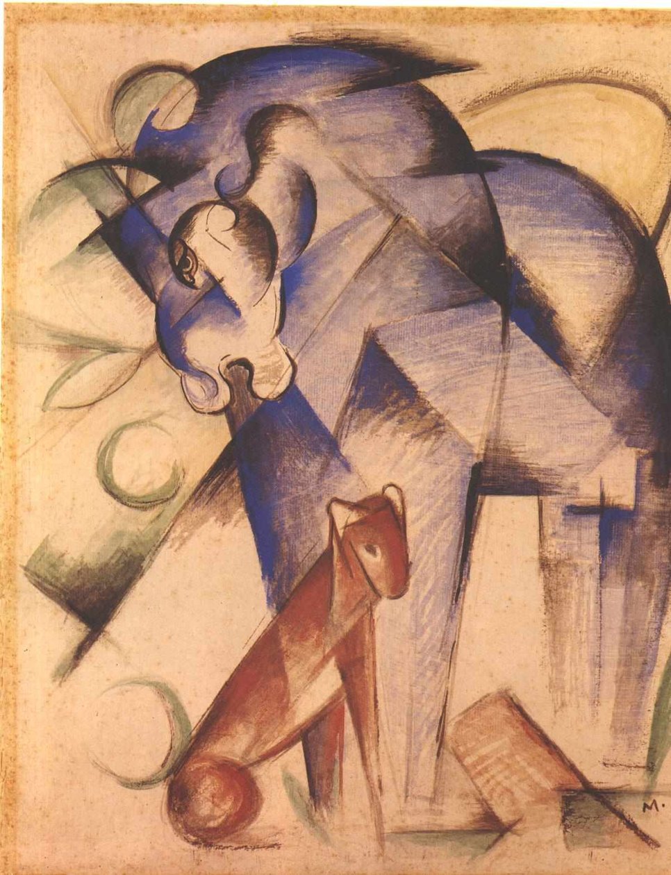 费伯尔Tiere 作者 弗朗兹·马克（Franz Marc）