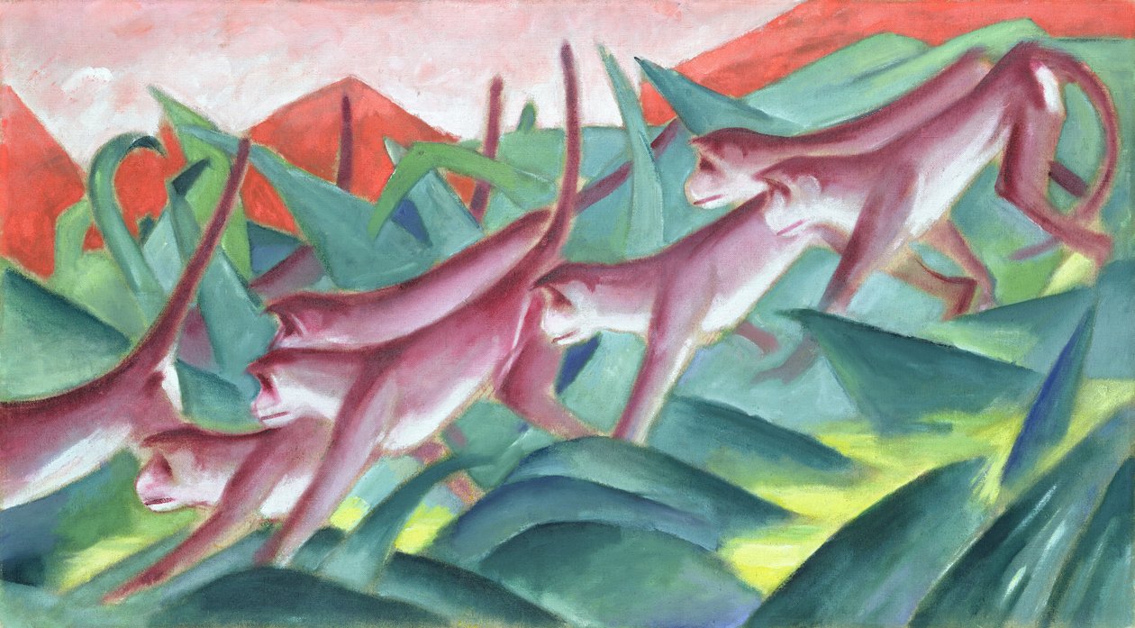 猴子弗里兹，1911年 作者 弗朗兹·马克（Franz Marc）