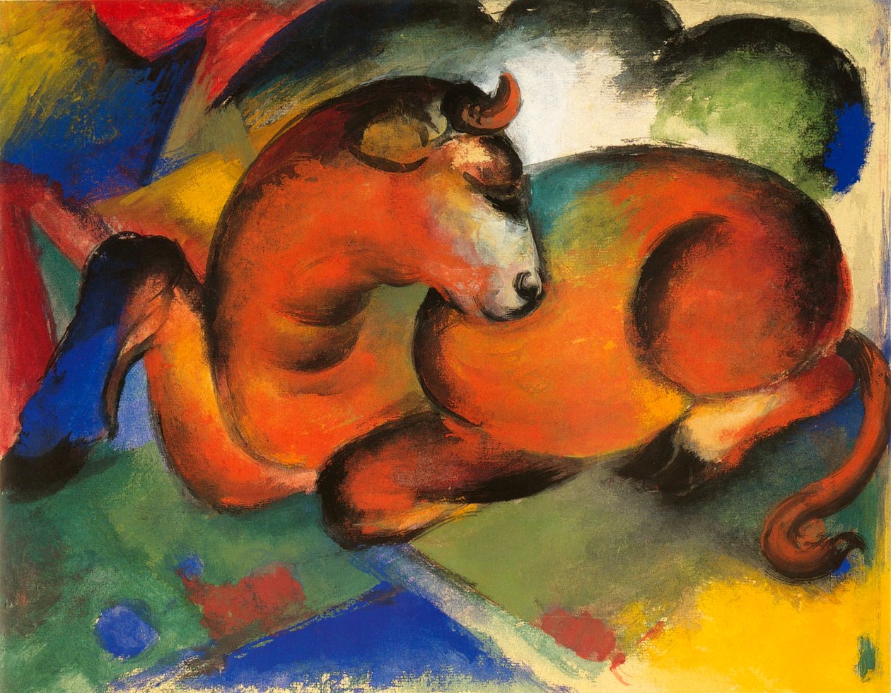 红牛 作者 弗朗兹·马克（Franz Marc）