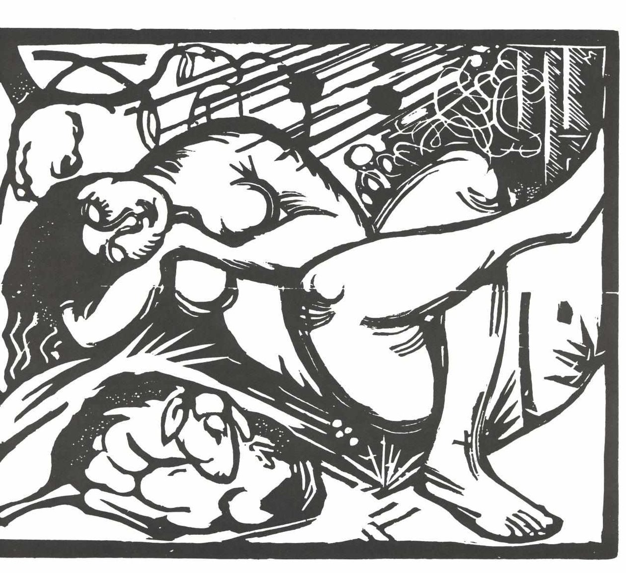 睡觉的牧羊女 作者 弗朗兹·马克（Franz Marc）