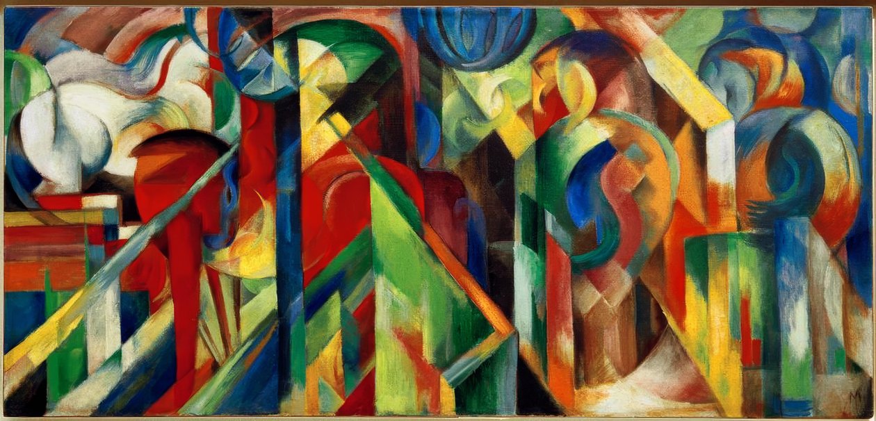 马厩 作者 弗朗兹·马克（Franz Marc）
