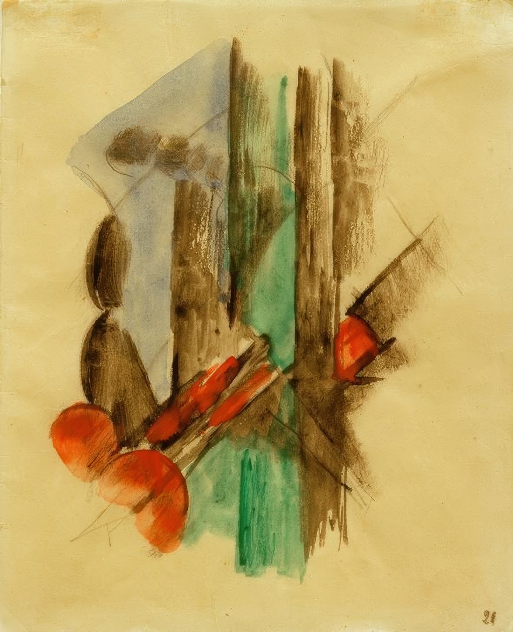 抽象构成 作者 弗朗兹·马克（Franz Marc）