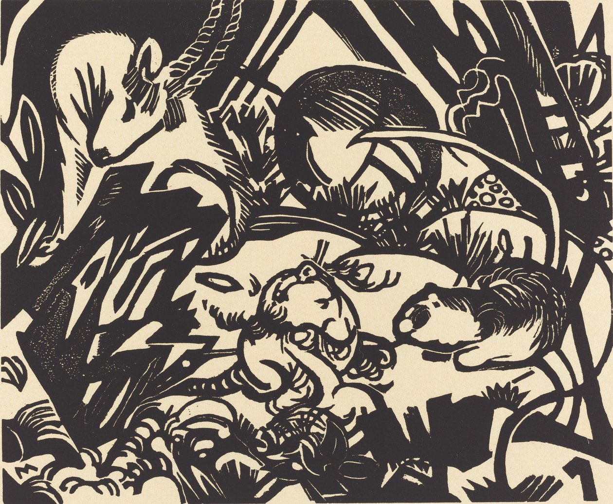 动物传奇 动物传奇，1912年。 作者 弗朗兹·马克（Franz Marc）