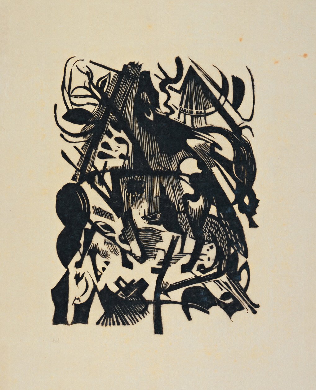 狼的诞生 作者 弗朗兹·马克（Franz Marc）