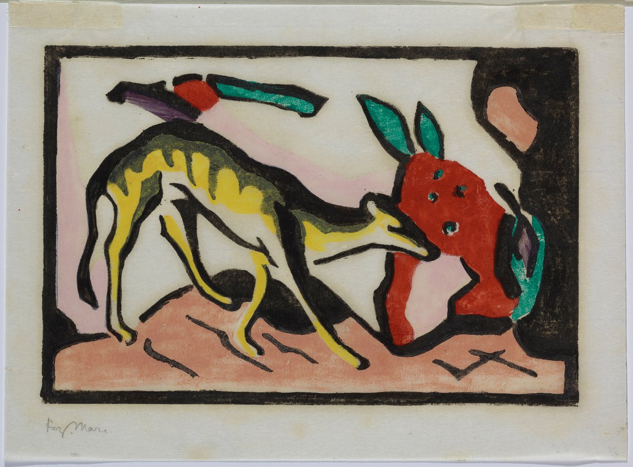 神话生物 作者 弗朗兹·马克（Franz Marc）