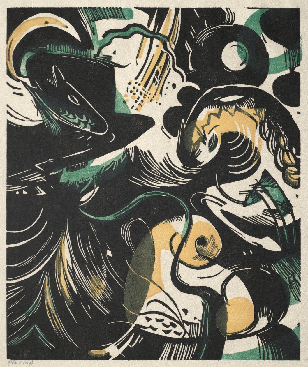 创世纪 II 作者 弗朗兹·马克（Franz Marc）