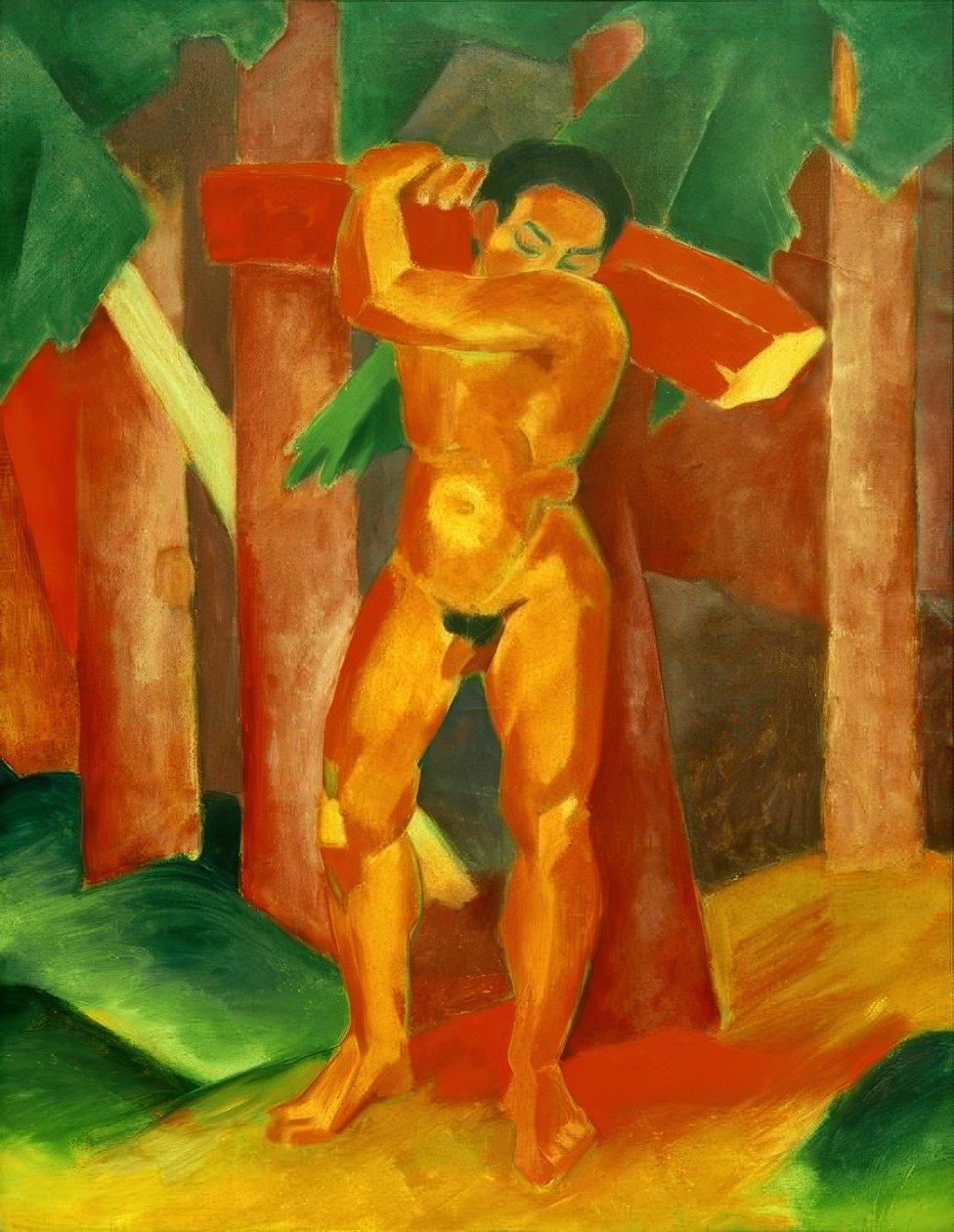 Holzträger 作者 弗朗兹·马克（Franz Marc）