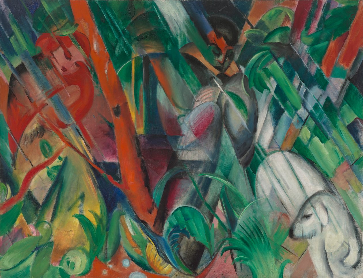 雨中 作者 弗朗兹·马克（Franz Marc）
