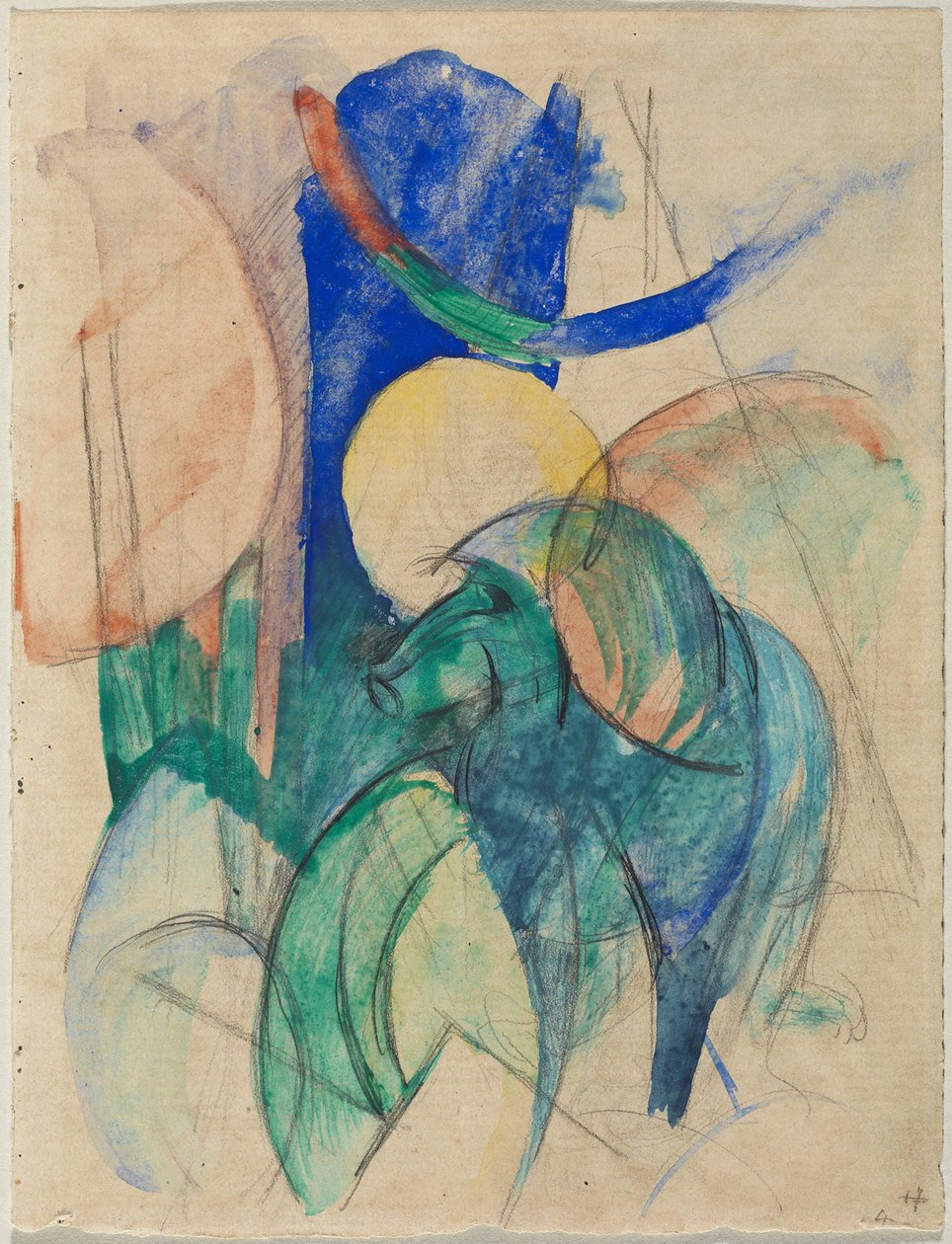 Mandrill 作者 弗朗兹·马克（Franz Marc）
