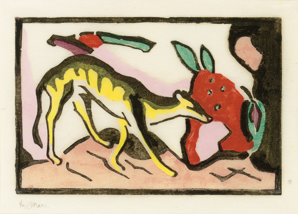 神话动物 作者 弗朗兹·马克（Franz Marc）