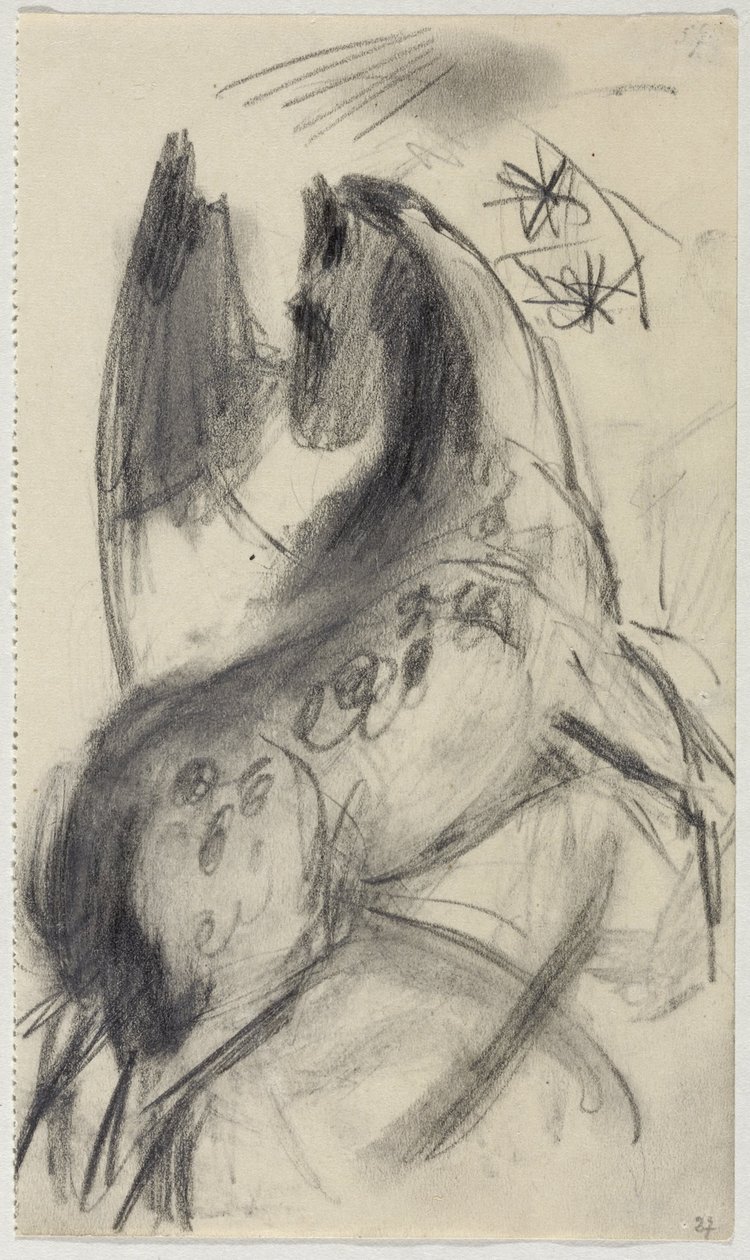 跳马 作者 弗朗兹·马克（Franz Marc）