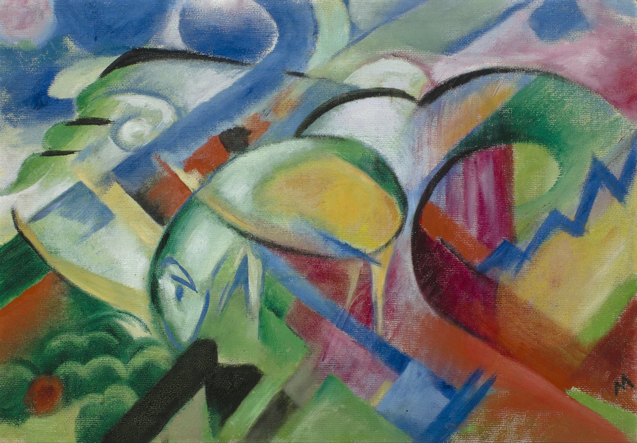 绵羊 作者 弗朗兹·马克（Franz Marc）